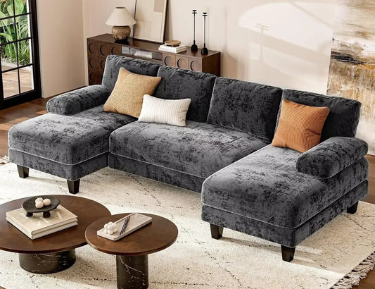 Txtin's U Shaped Sectional Sofa With Double Chaise