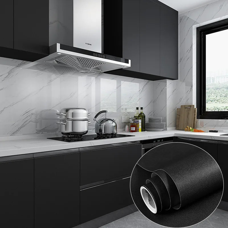 Removable Self-Adhesive Vinyl Wallpaper for Cabinets and Walls Waterproof