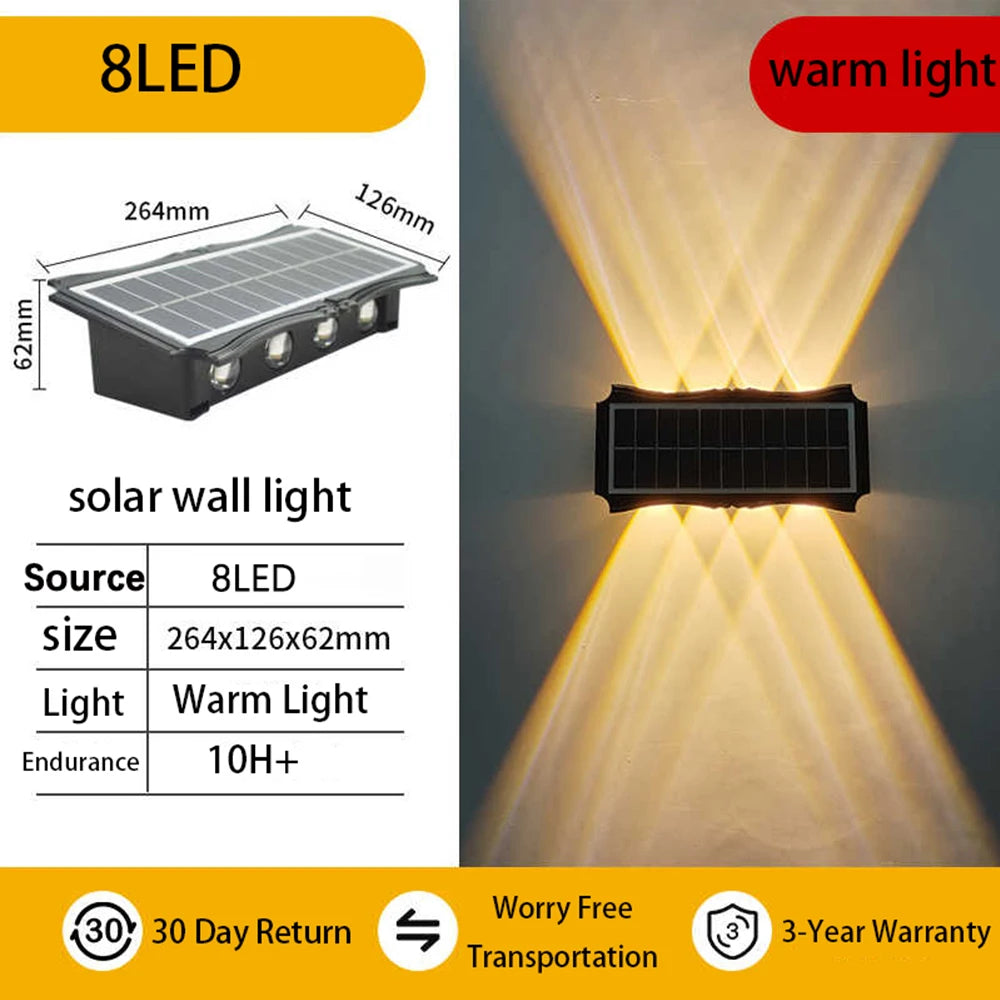 CHENBEN Solar Wall Light LED Courtyard Outdoor Garden Lamp Waterproof