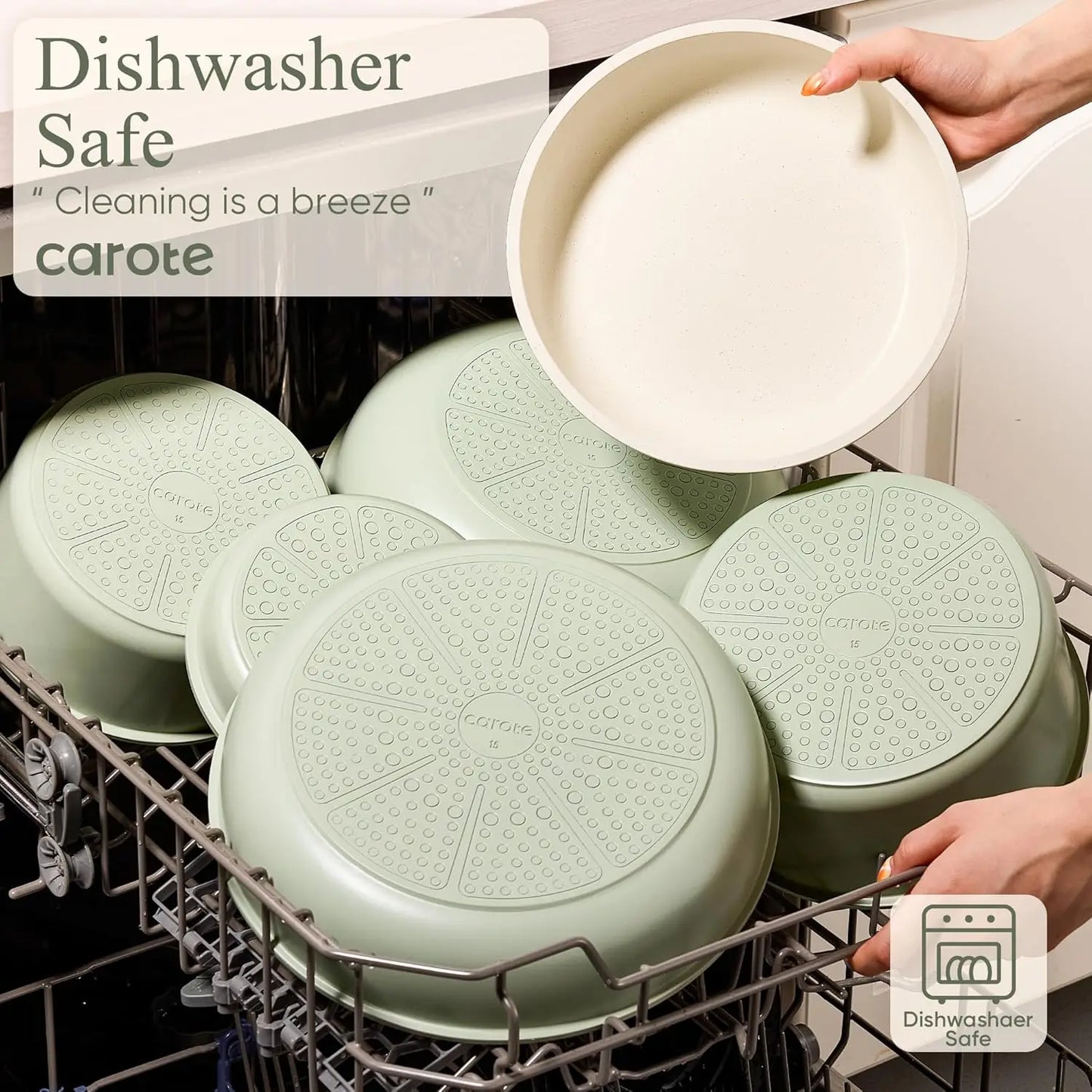 FCM 25 Piece Nonstick Cookware Set For Your Kitchen Essentials