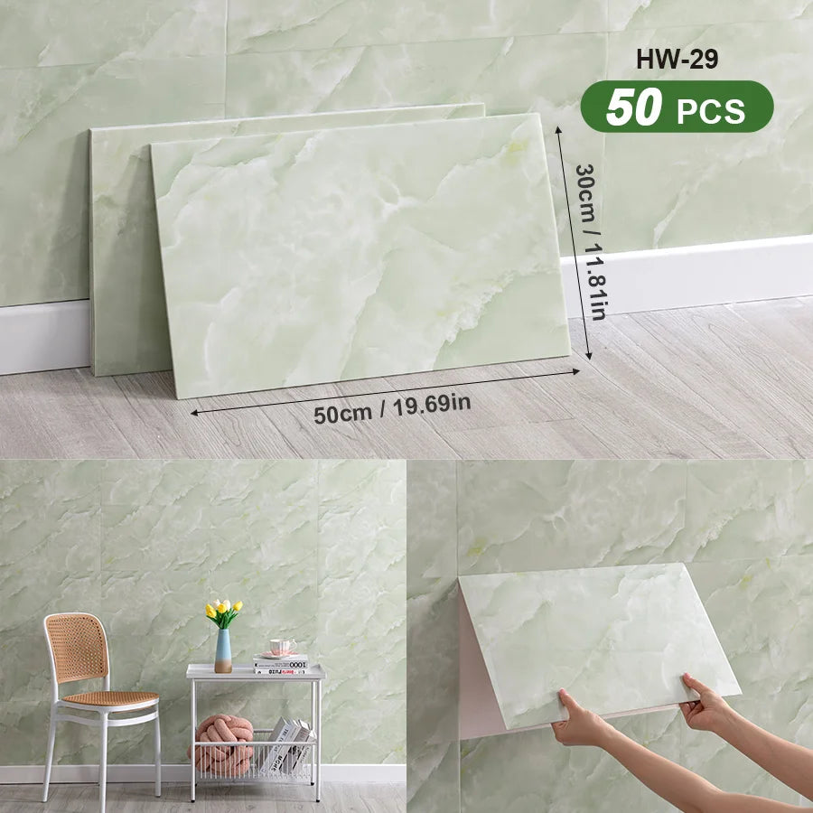 3D Self-Adhesive Peel And Stick Wall Tiles For Indoor Splashback
