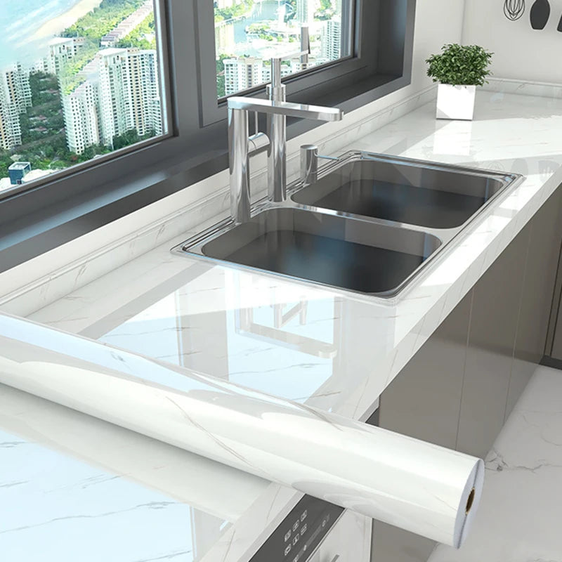 Marble Kitchen Self-Adhesive Waterproof Tile Sticker For Walls And Countertops