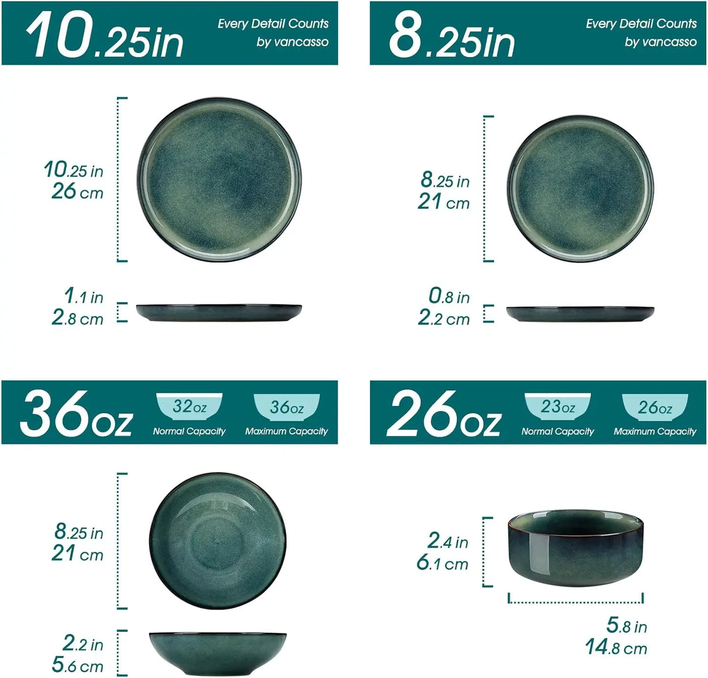 XMSJ Starry Dinnerware Set Stoneware Dishwasher Safe