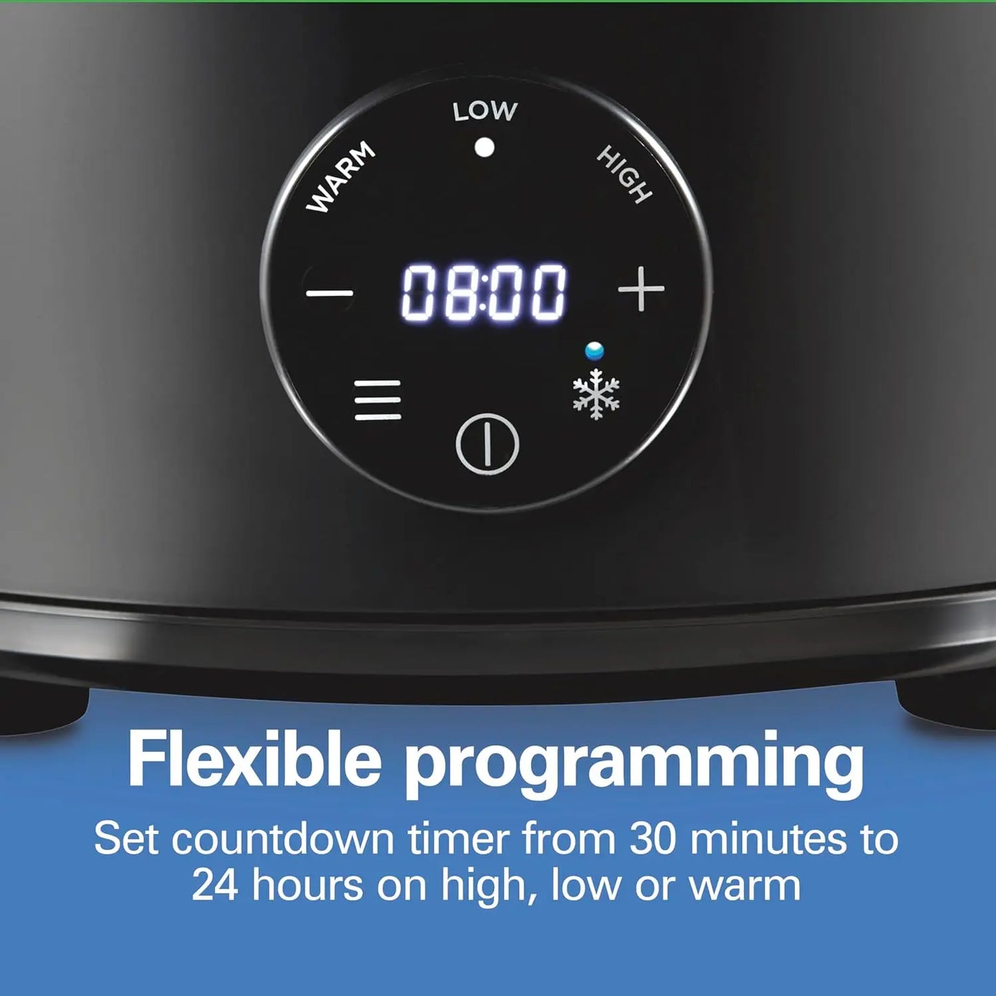 XMSJ Programmable Slow Cooker With Defrost Function And Countdown Timer