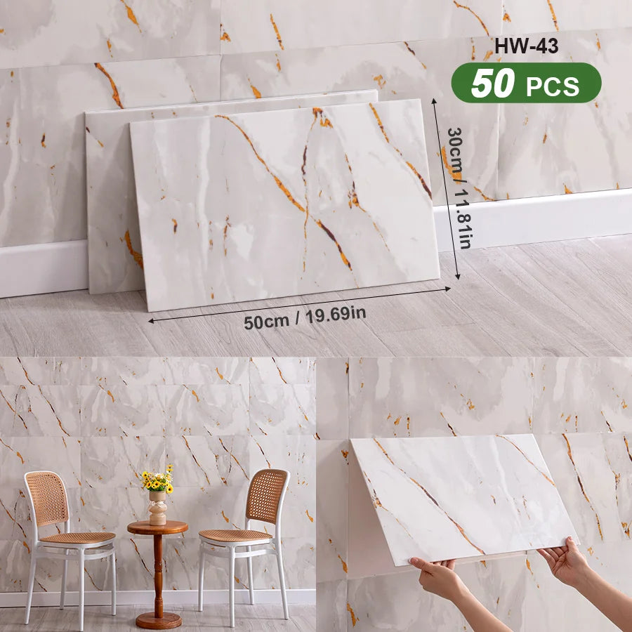 3D Self-Adhesive Peel And Stick Wall Tiles For Indoor Splashback