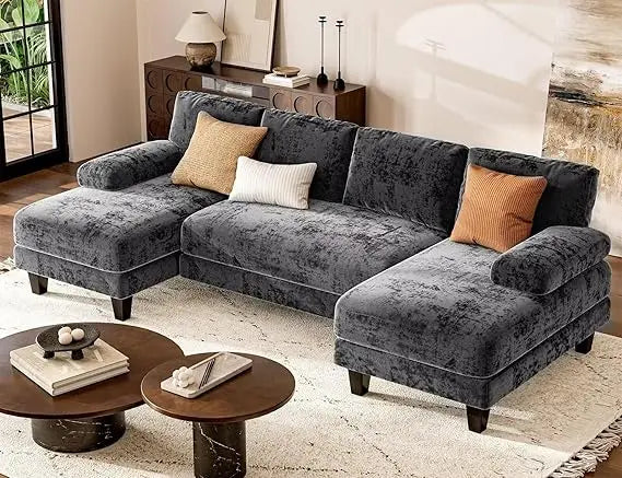 Txtin's U Shaped Sectional Sofa With Double Chaise