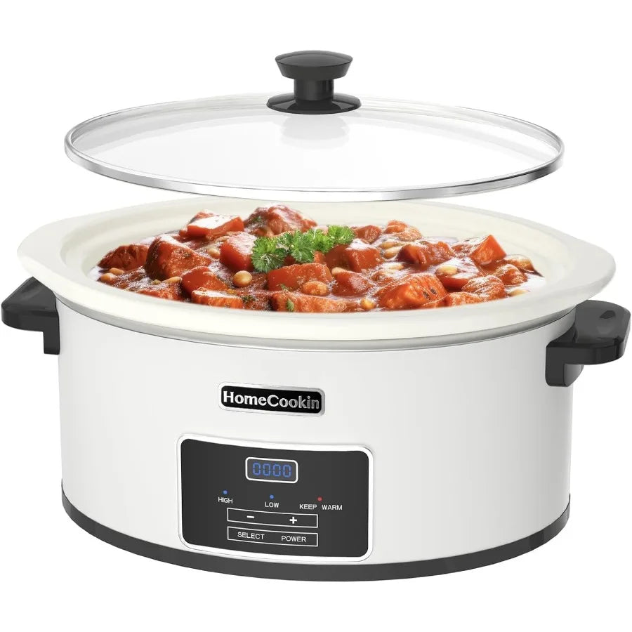 MDNG Programmable Slow Cooker With Timer For Family Dinners