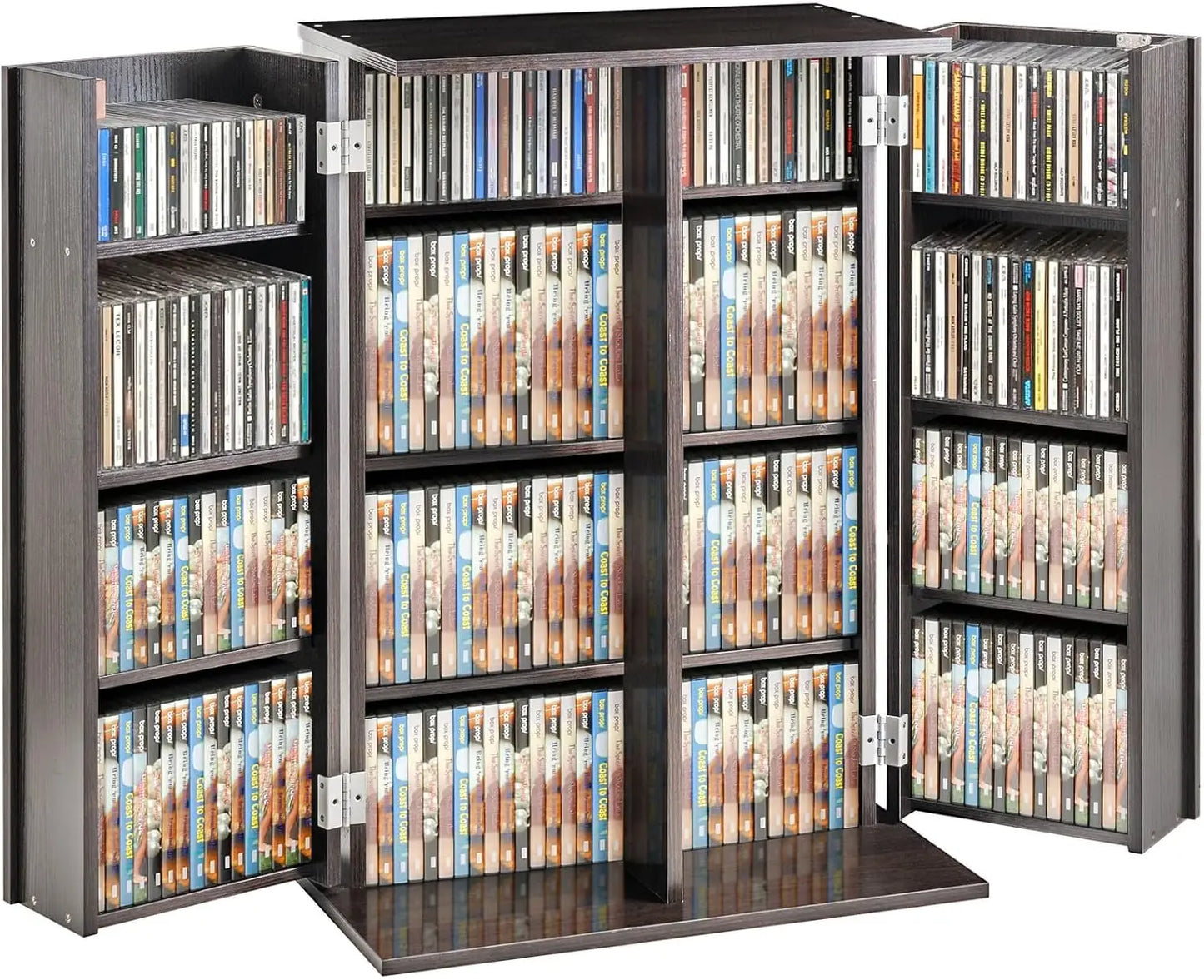 XMSJ Media Storage Cabinet With Adjustable Shelves And Doors