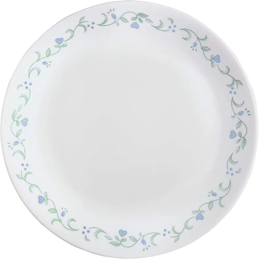 Country Cottage Vitrelle Dinner Plates Set 8-Piece Glass