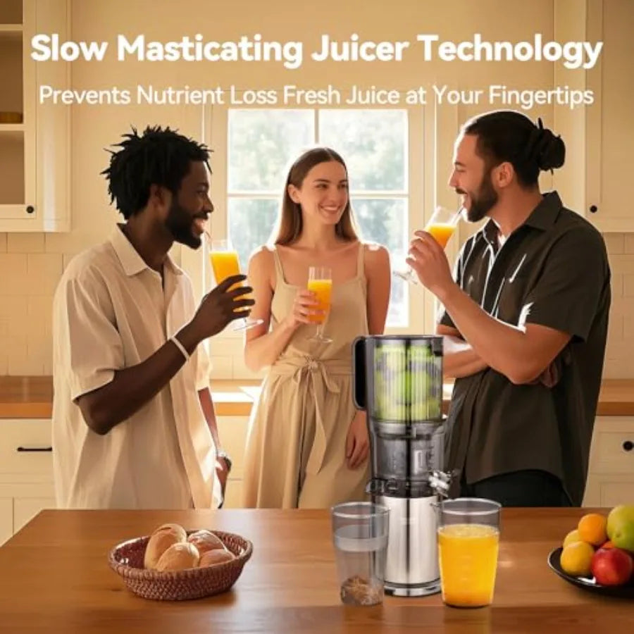 MDNG Cold Press Juicer With Large Feed Chute Stainless Steel