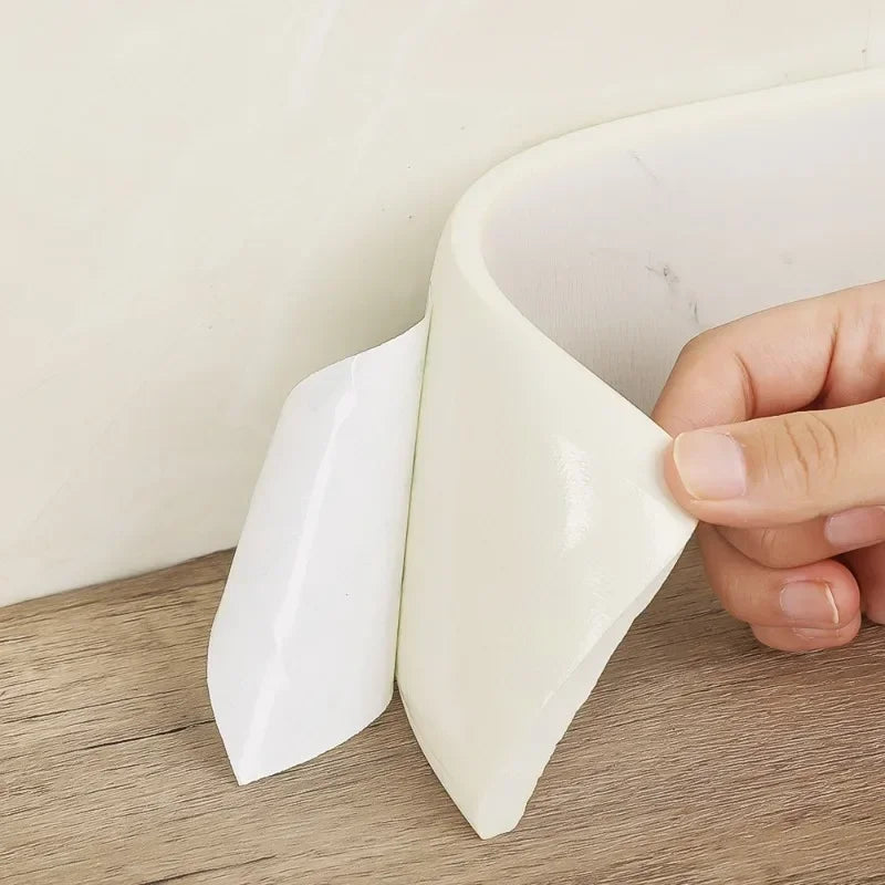 3D Waterproof Self Adhesive Wall Skirting Line Anti Collision Sticker
