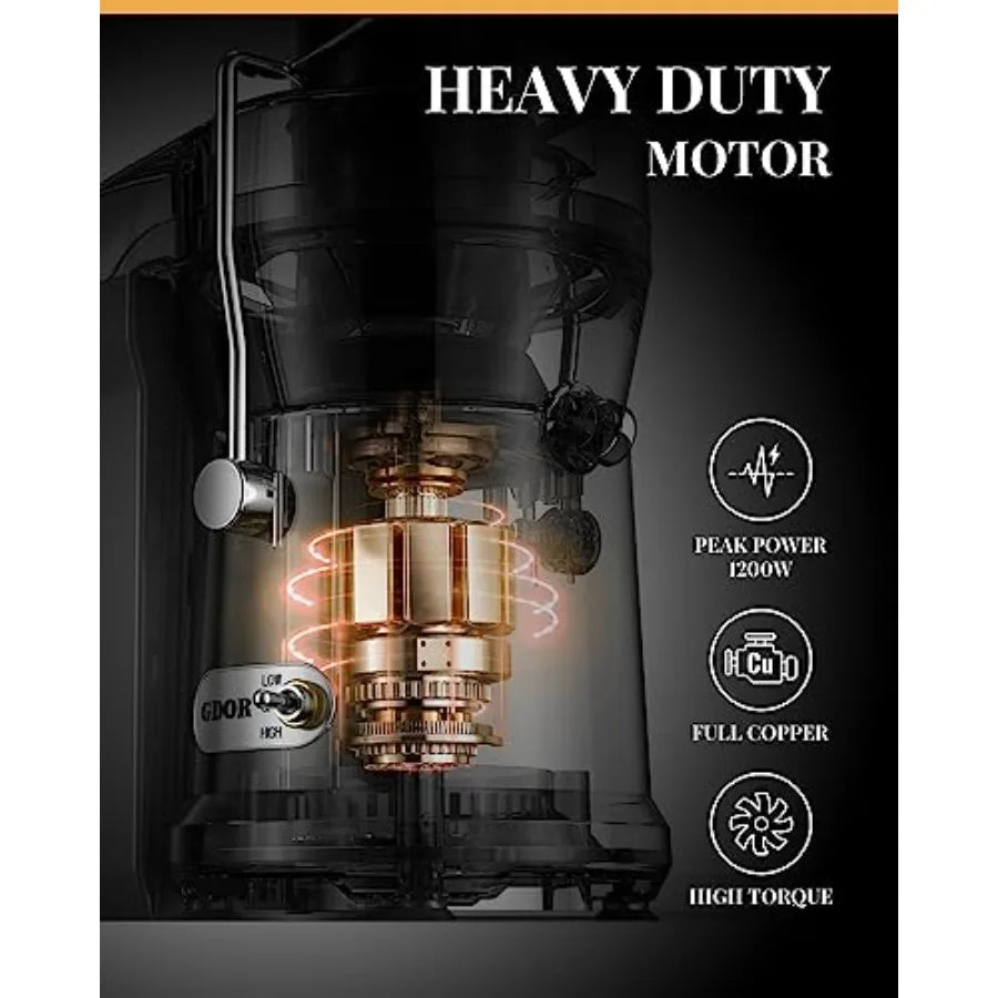 MDNG 1200W Juicer Machine With Titanium Enhanced Blade