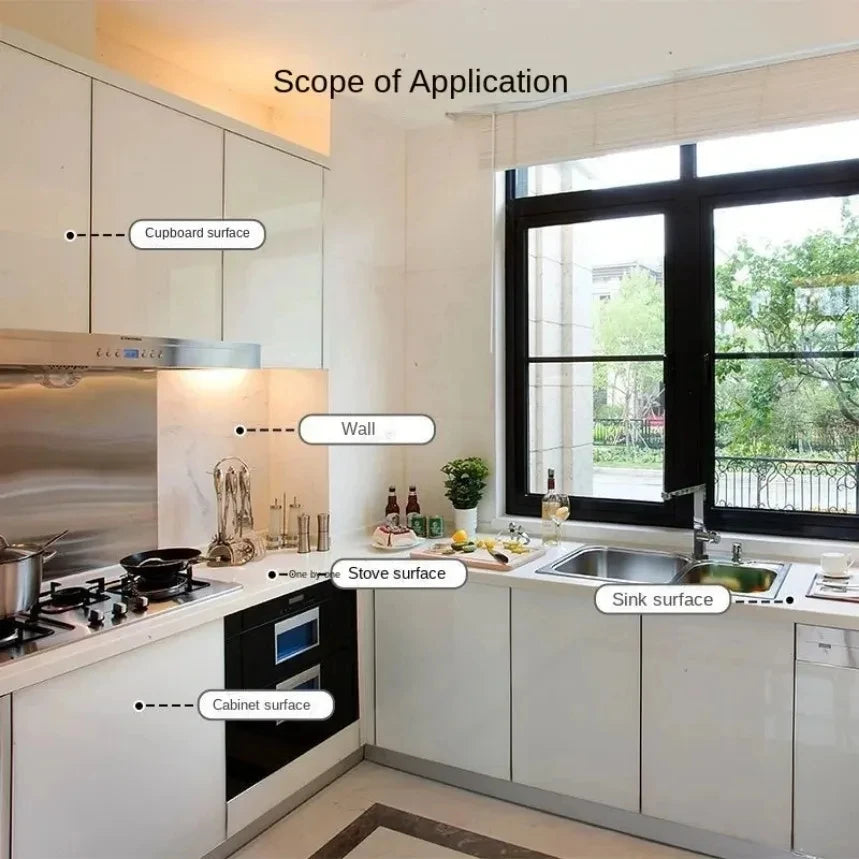 Marble Kitchen Self-Adhesive Waterproof Tile Sticker For Walls And Countertops