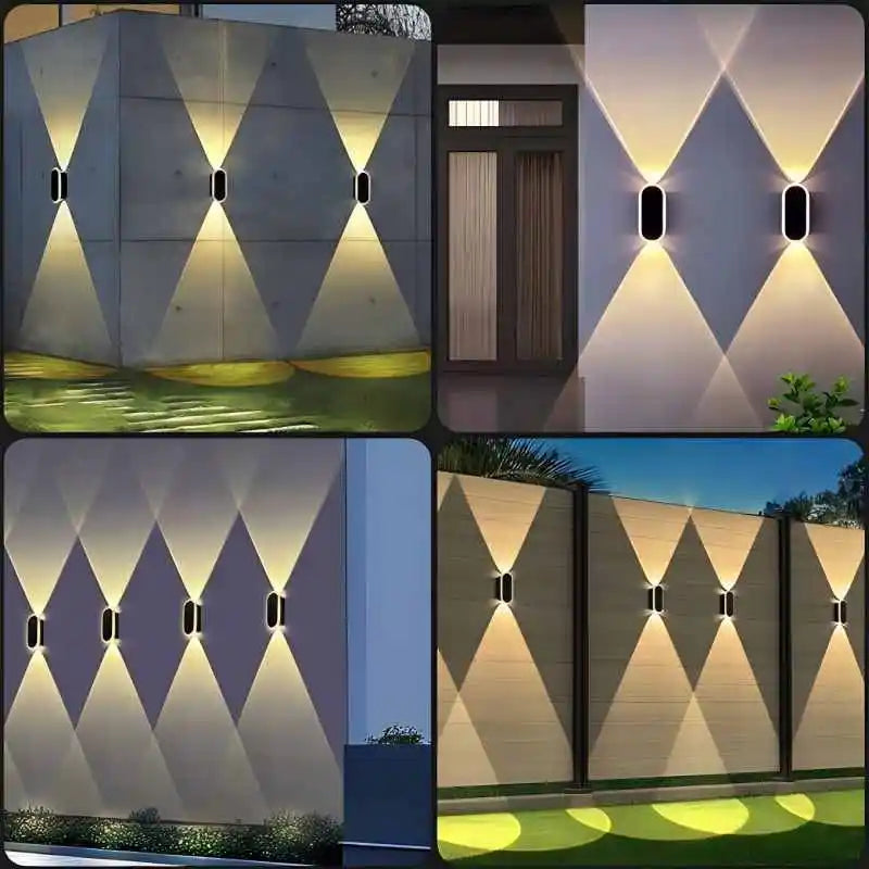 SZRSTH IP65 Waterproof Solar Fence Lights 8 Pack With 3 Modes