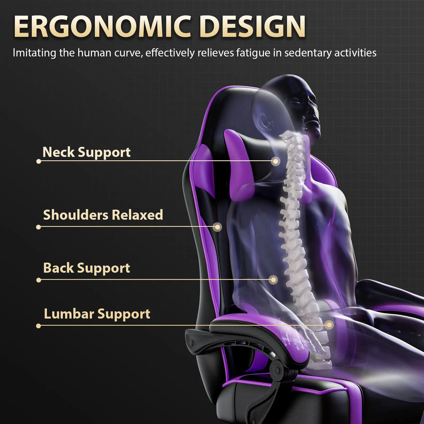 AnYu Furniture Ergonomic Computer Chair With Wheels