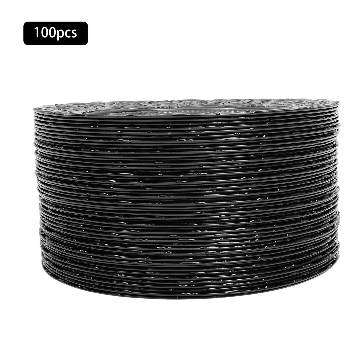 100 Piece Round Charger Plates Set With Patterns For Banquets